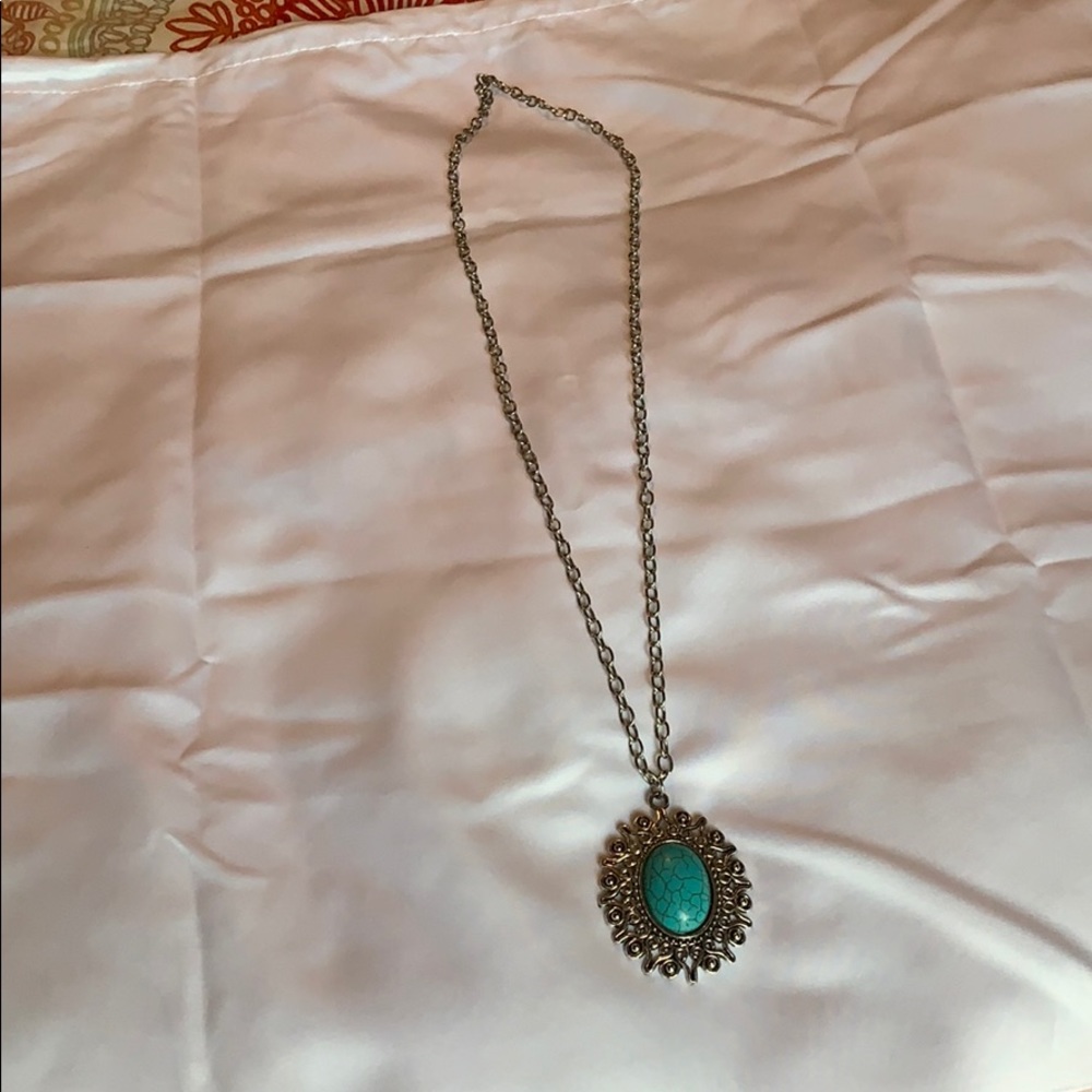 Long Silver necklace